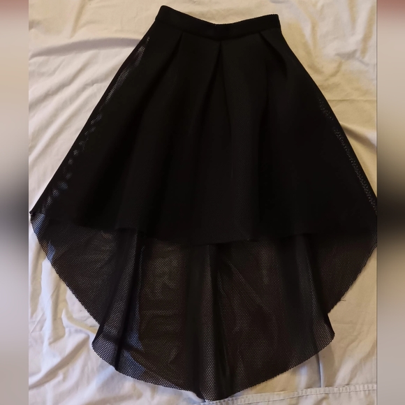 Apeach High Low Mesh Skirt - Picture 1 of 5